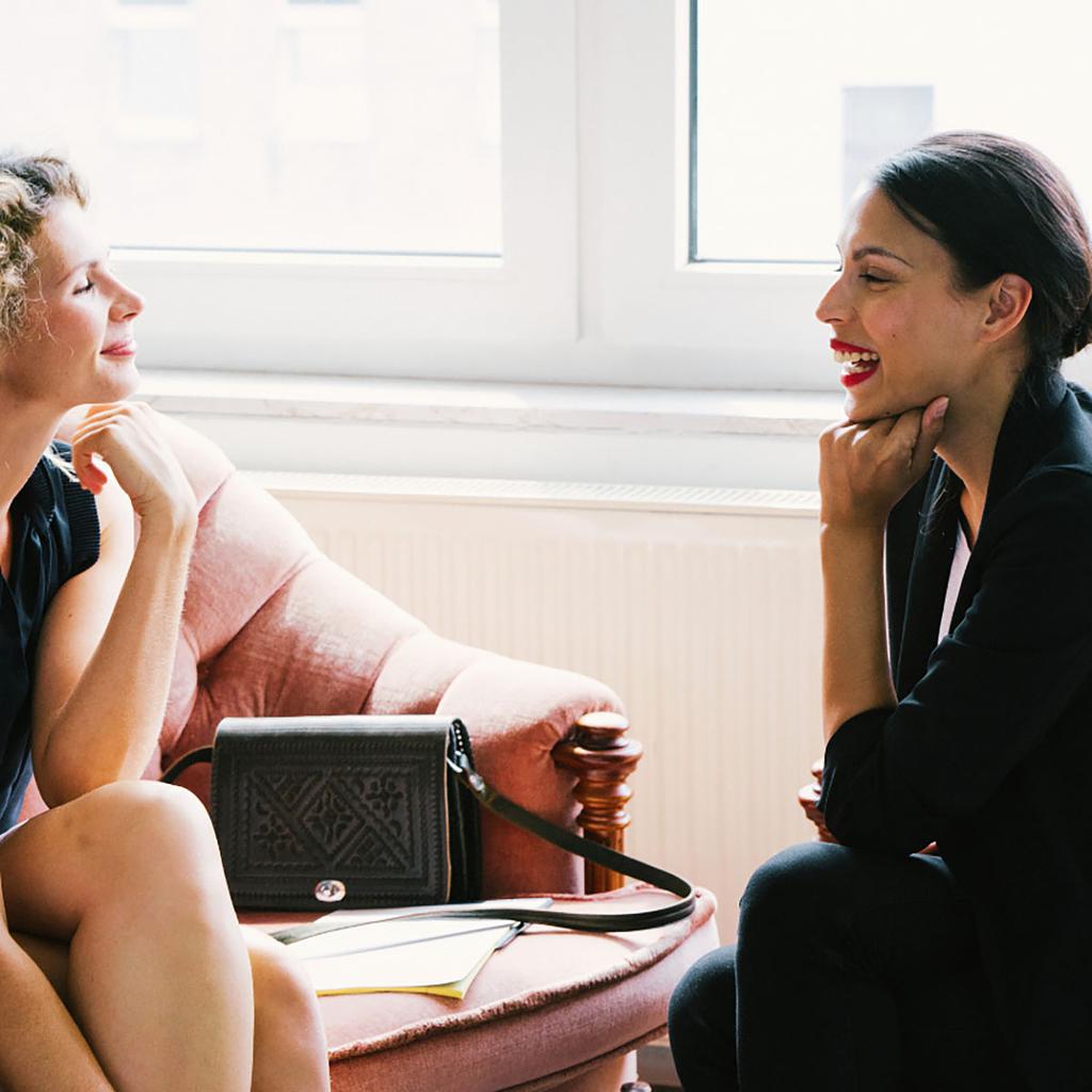 Coaching session with two people